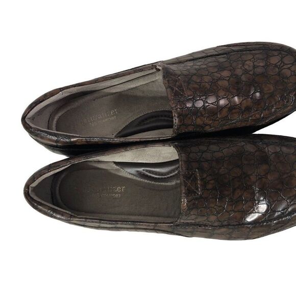 Naturalizer Women's Crocodile Print Slip on Loafers Size 9W - Picture 9 of 11